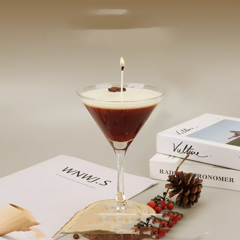 Elegant Espresso Martini Doftljus i Cocktailglas