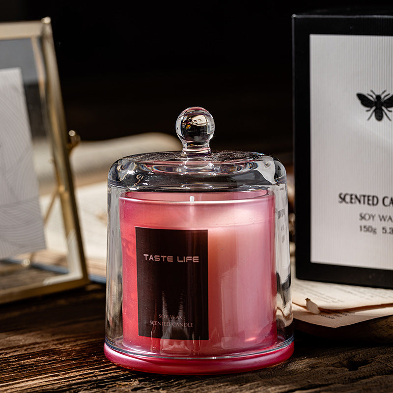 Red Pomegranate & Diamond Doftljus